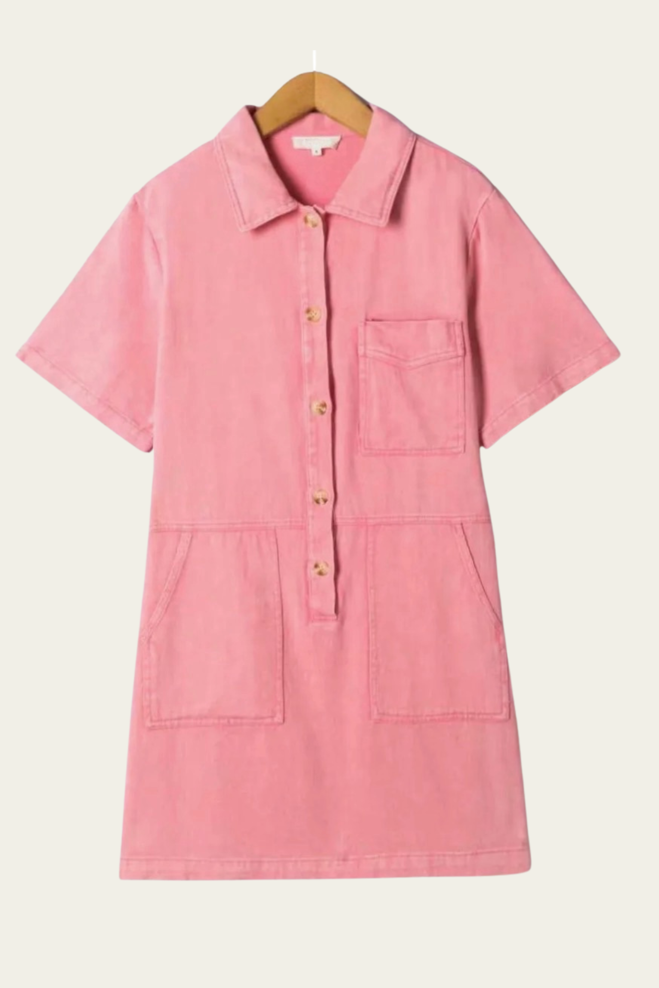 💗Robe en denim rose