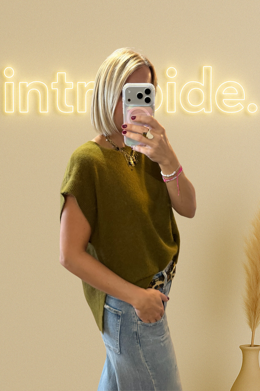 Le pull Kid Mohair - vert olive 🫒
