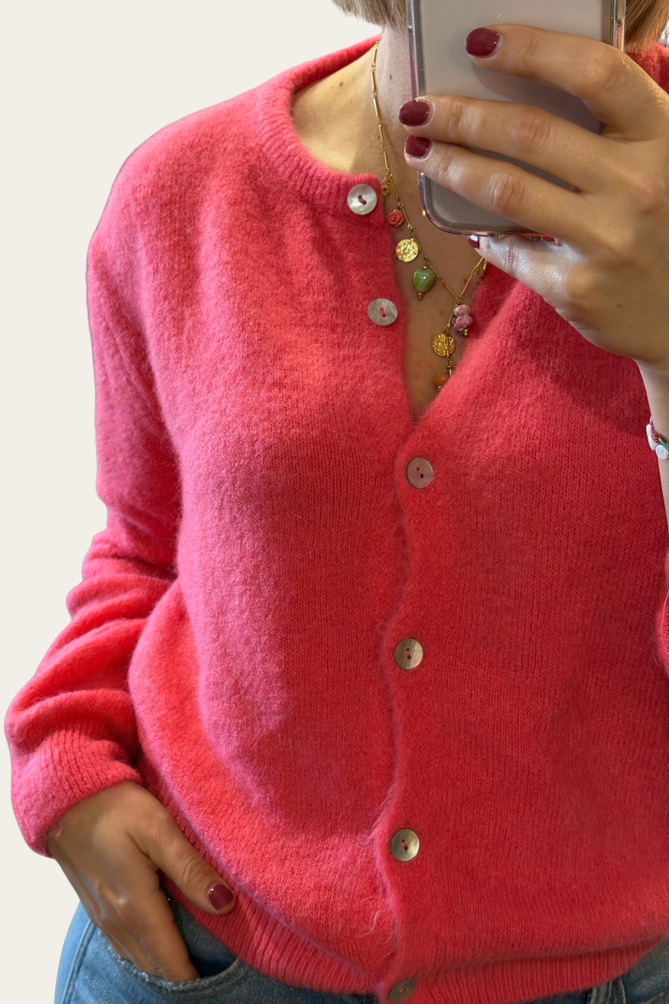 💗 Gilet Pink Love