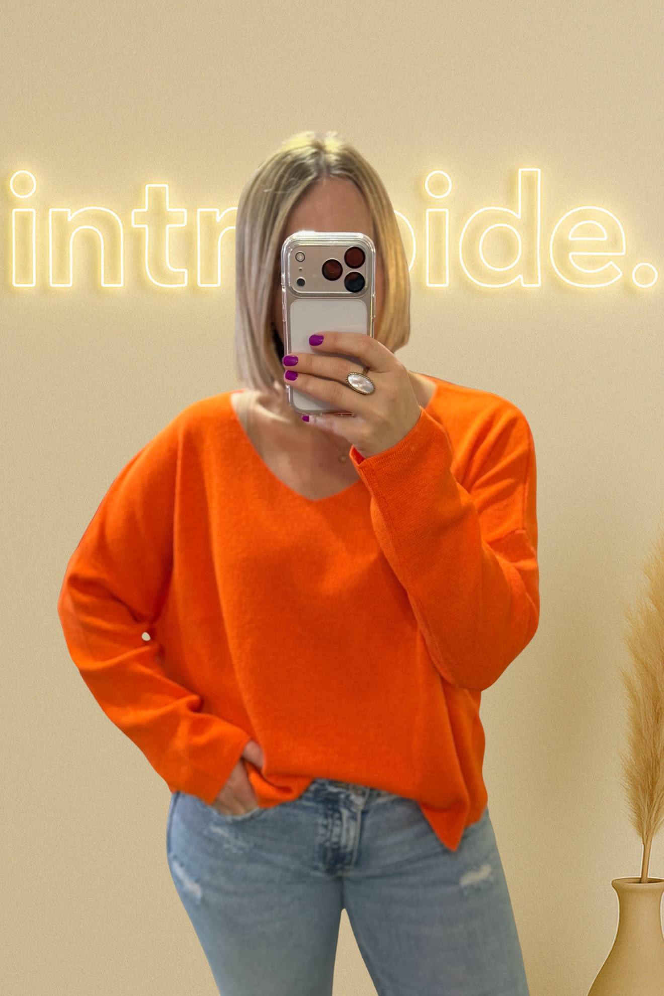 đ§Ą Pull 100% coton - orange