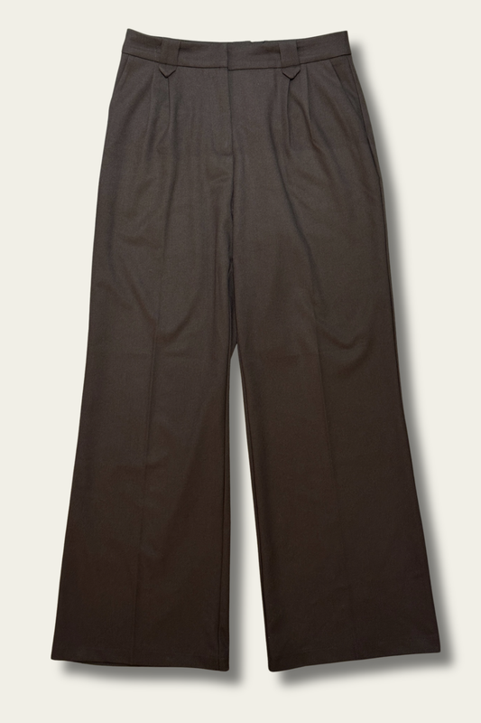 Pantalon fluide chocolat – coupe large & élégante 🤎