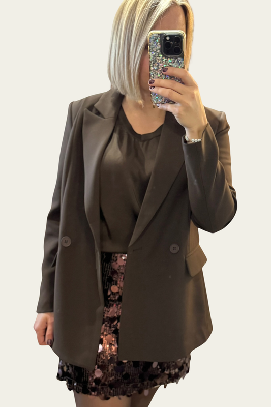 Blazer fluide – chocolat 🤎