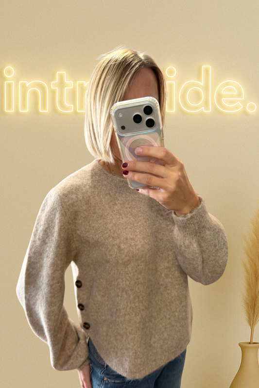 Le Pull Lou – Beige 🤎