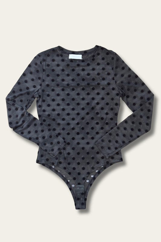 Body à pois noir – effet seconde peau 🖤✨