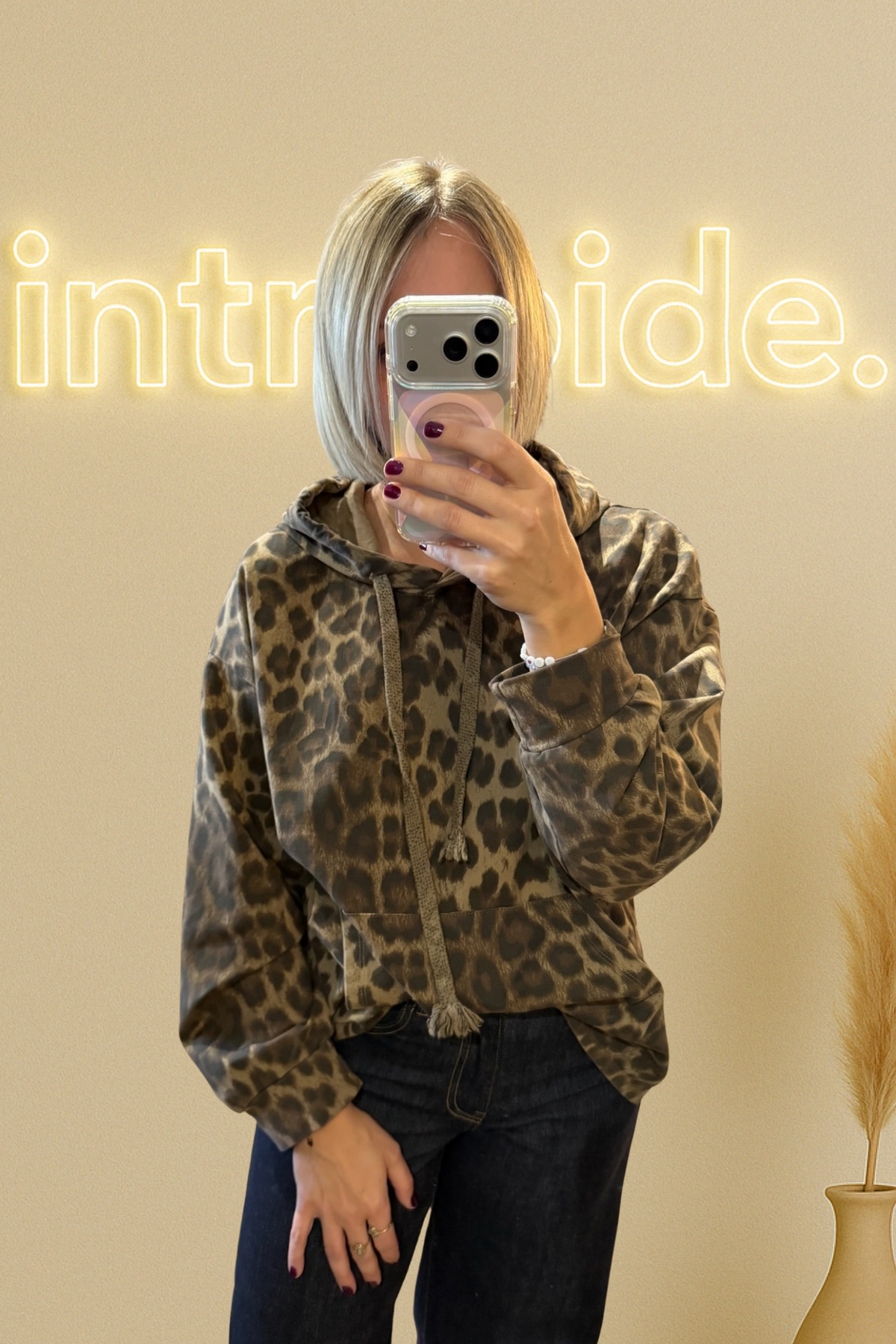 Le sweat léo Léonie - Camel 🐆✨