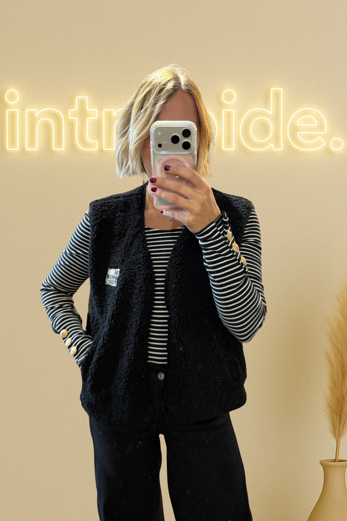 Le gilet Teddy sans manche - noir 🖤
