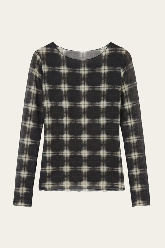 Le sous-pull tartan Cachemire - noir 🖤