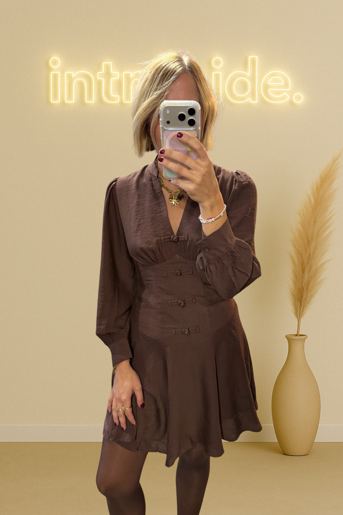 La robe Chiara – chocolat 🤎