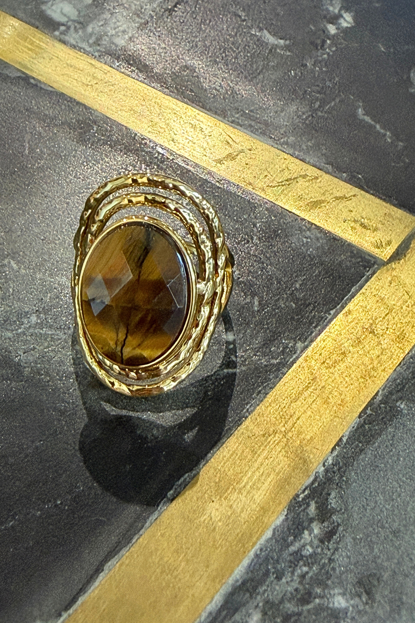Bague Gaïa œil-de-tigre 🐯