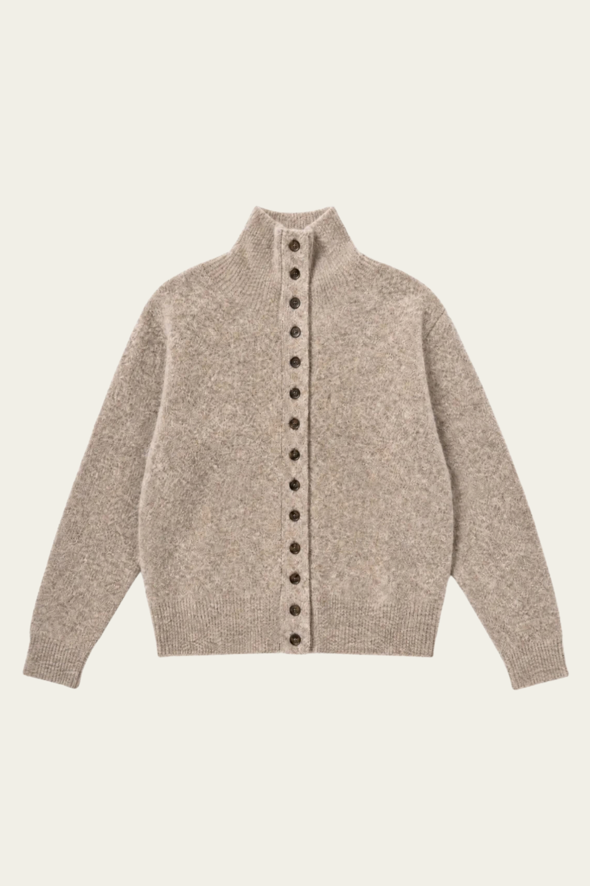 Le pull boutonné - Beige 🤎