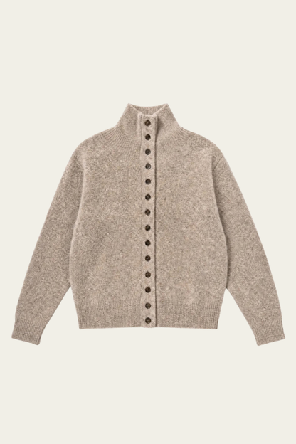 Le pull boutonné - Beige 🤎
