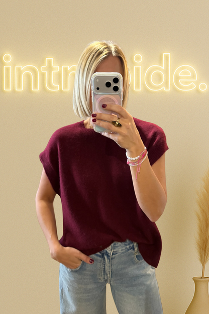 Le pull Kid Mohair - burgundy ❣️