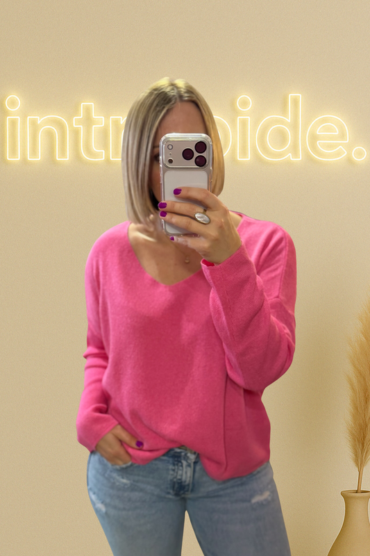 💖 Pull 100% coton - rose