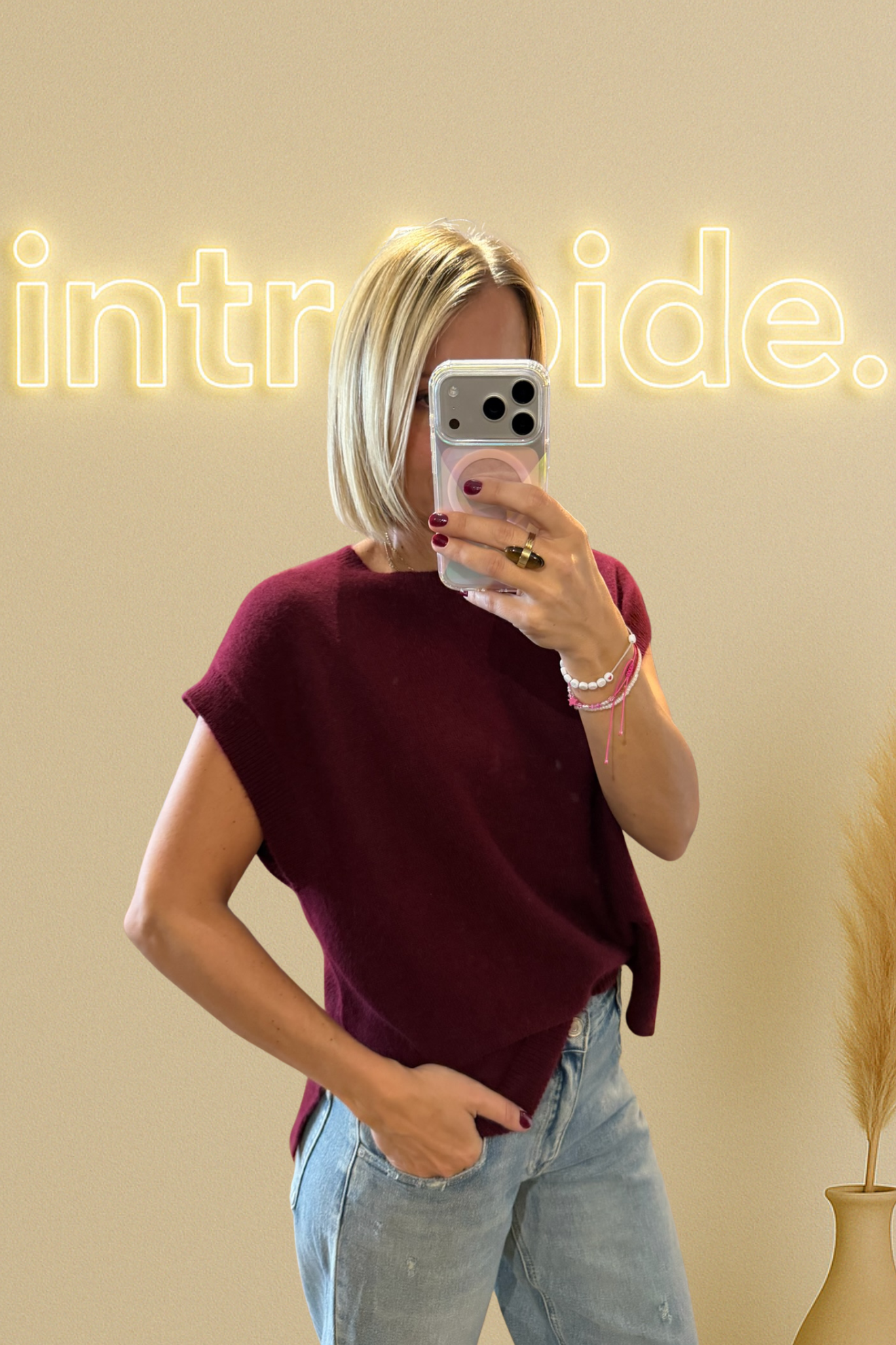 Le pull Kid Mohair - burgundy ❣️