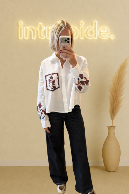 La chemise Soléna - Blanche 🤍🍂