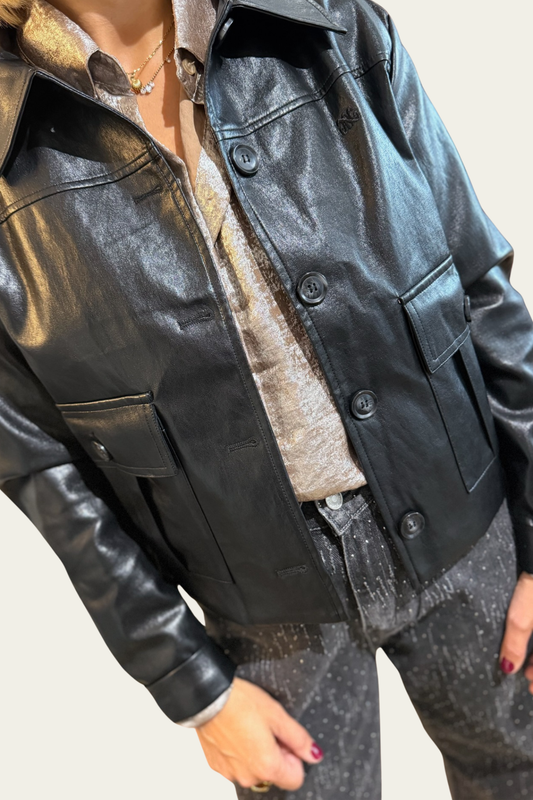 La veste effet cuir - noire 🖤