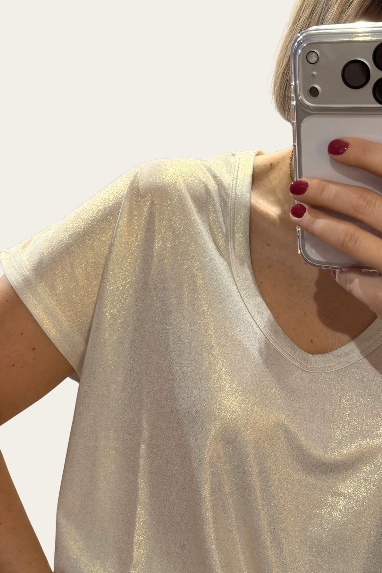 ✨ T-shirt irisé effet lumière