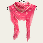 Foulard inspi Bandana rose