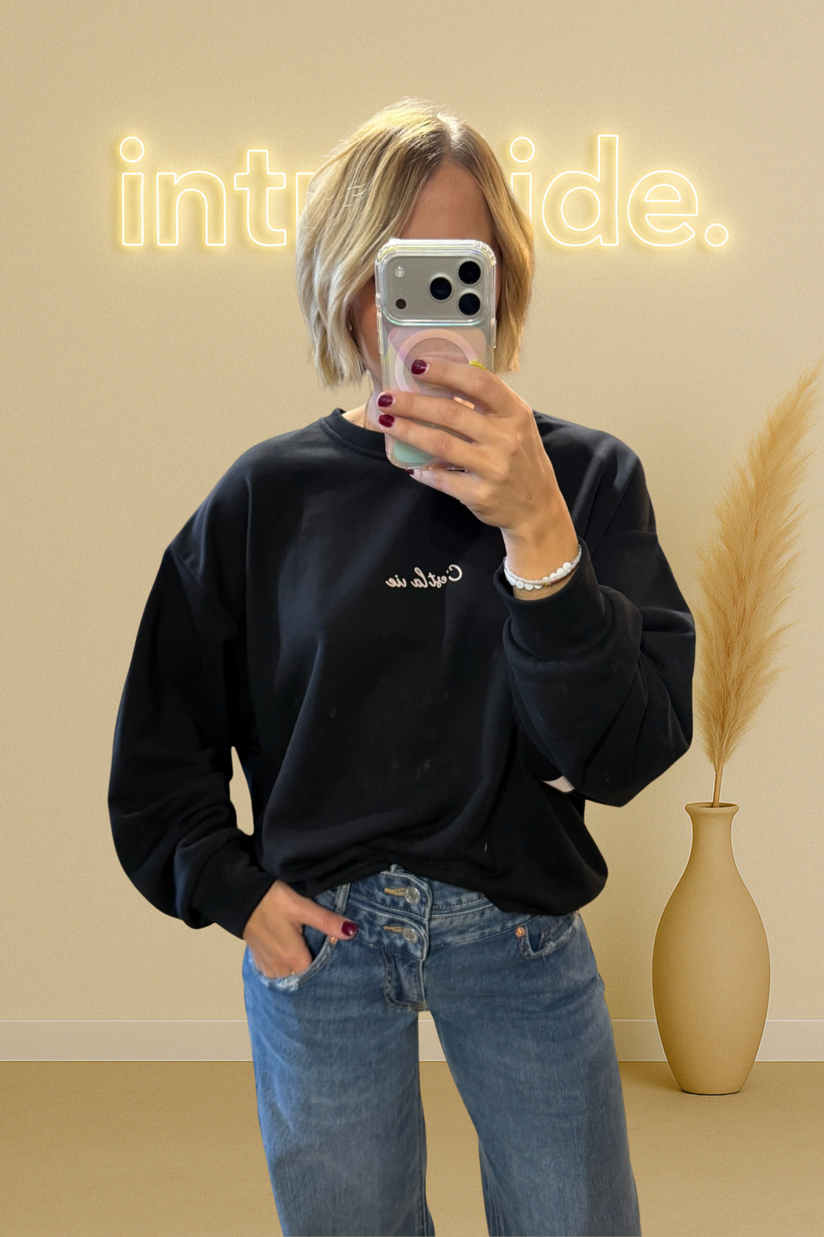 Le sweat C’est la vie – noir 🖤