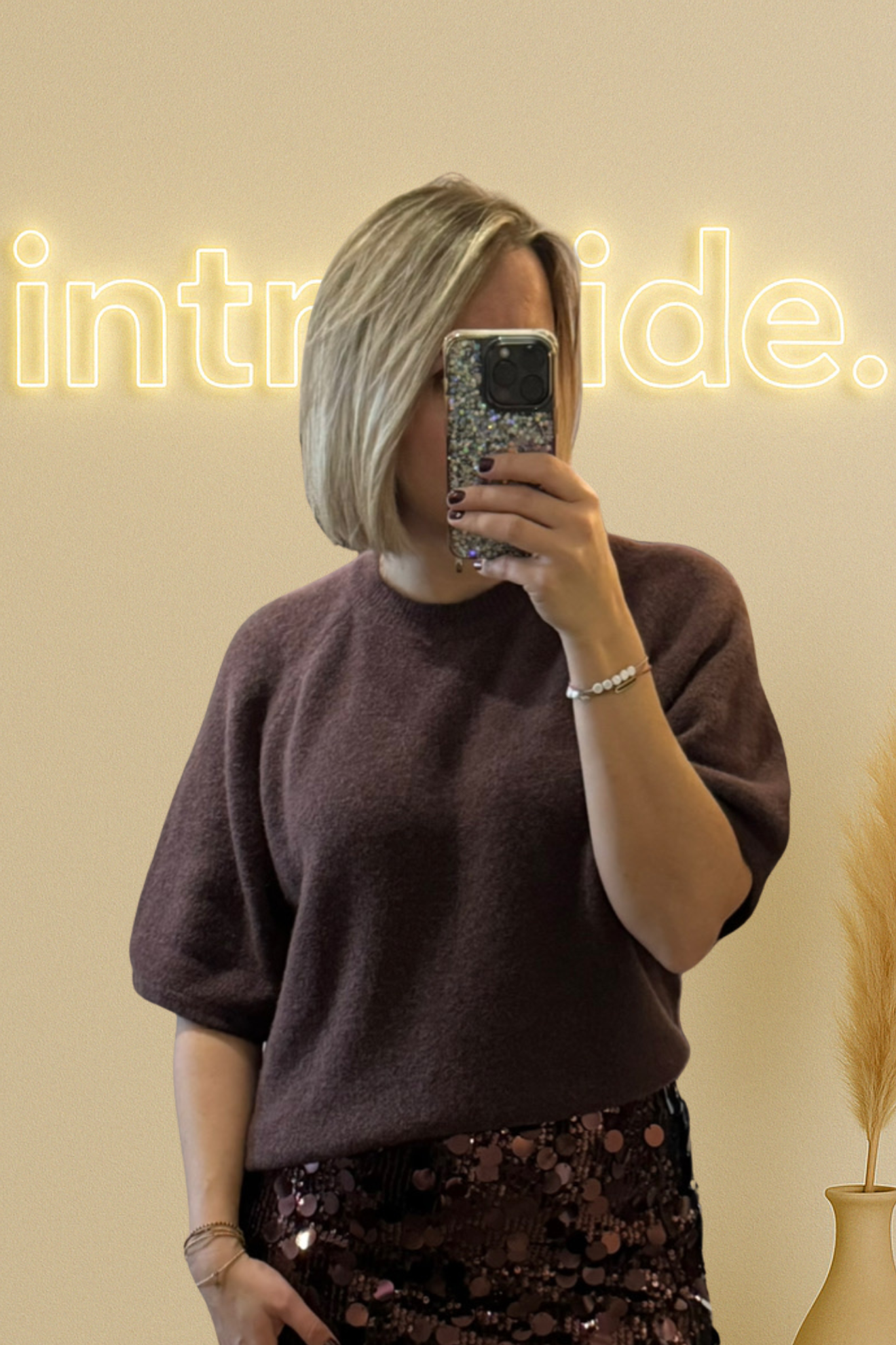 Pull col rond – baby alpaga & mérinos 🤎