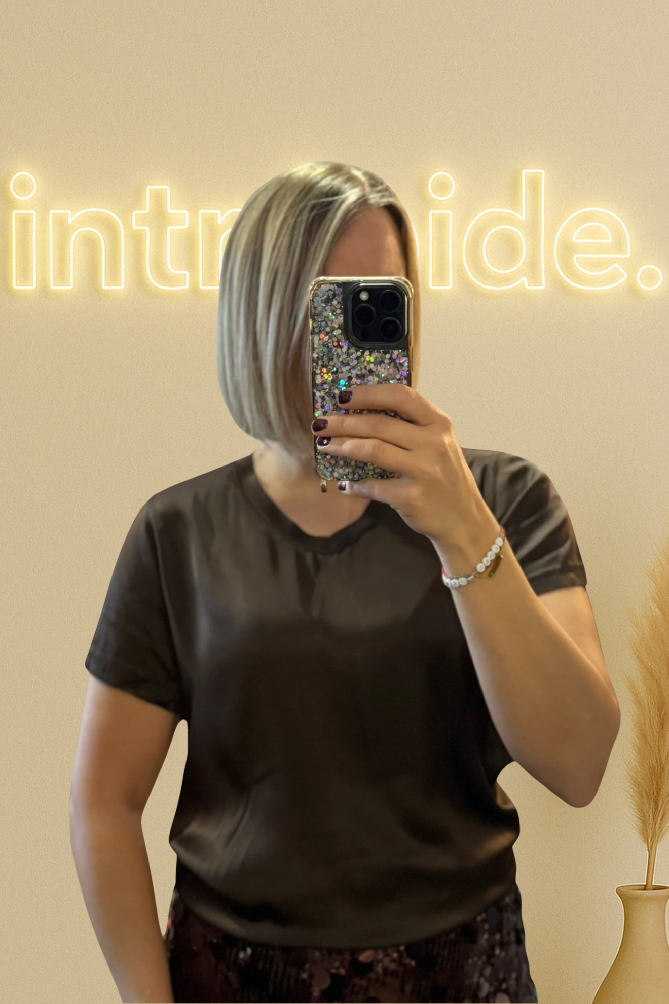 T-shirt fluide viscose & soie – chocolat satiné 🤎