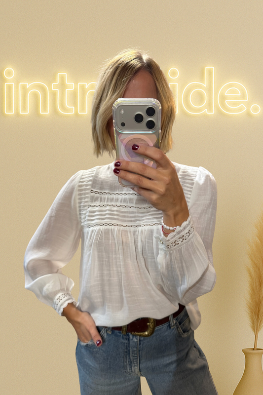 La blouse Romy – écru 🤍