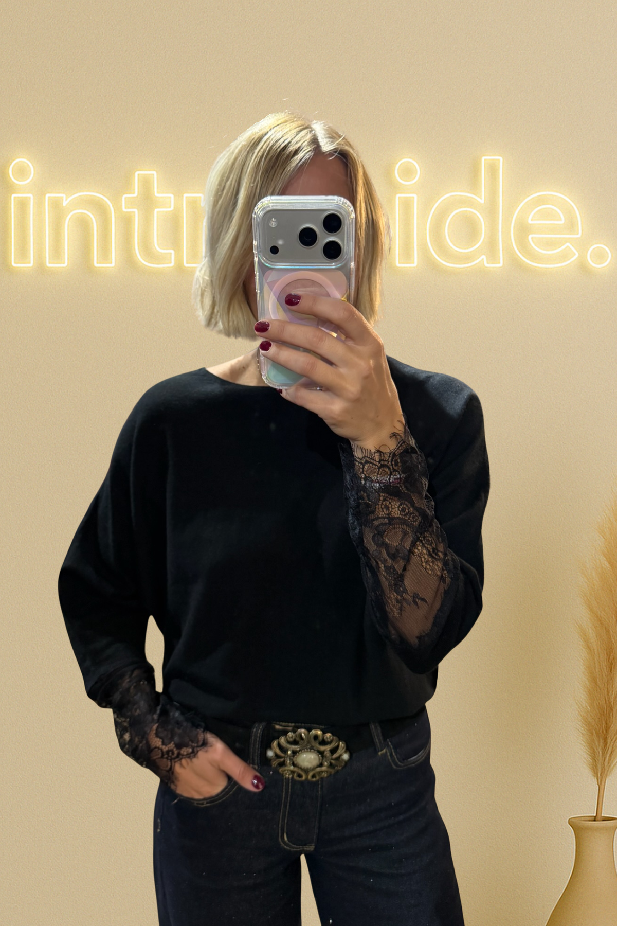 Le pull Dentelle - noir 🖤