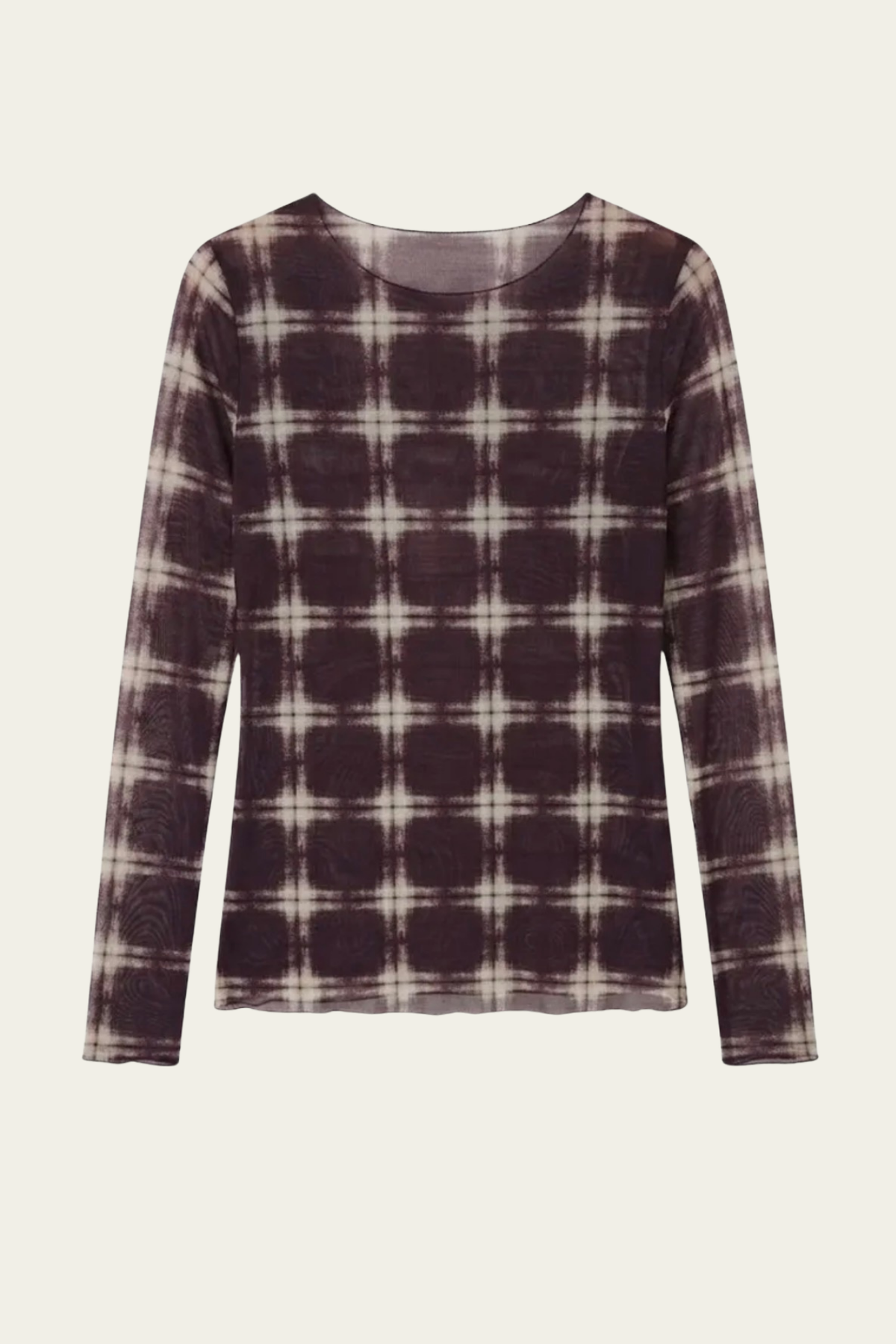Le sous-pull tartan Cachemire - prune 🍇