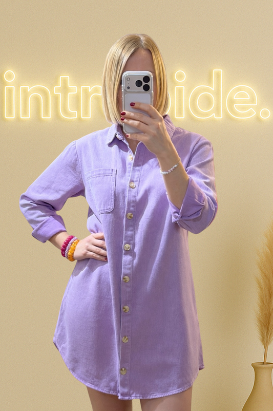 💜 Robe Chemise Lavender