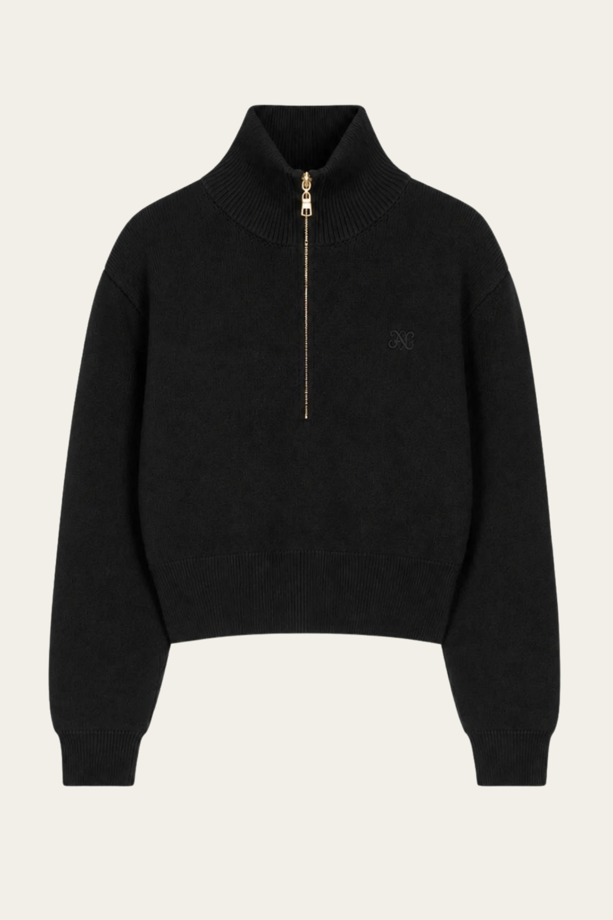 Le pull zippé Midnight - noir 🖤