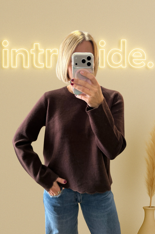 Le Pull Alma – Chocolat 🤎