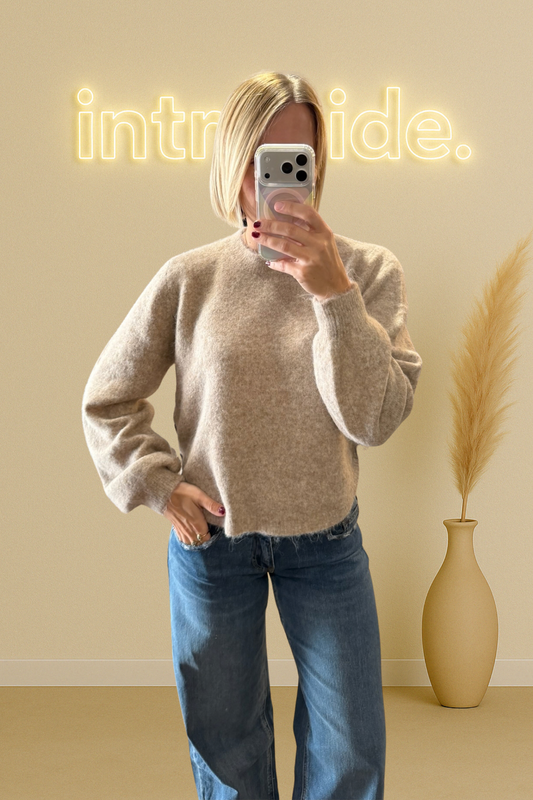 Le Pull Lou – Beige 🤎