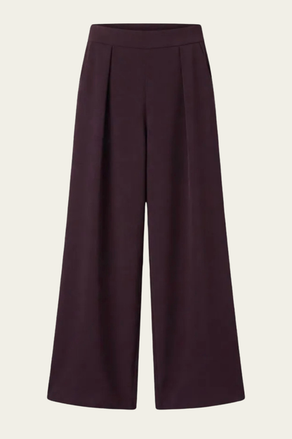 Le pantalon large et fluide - prune 🍇