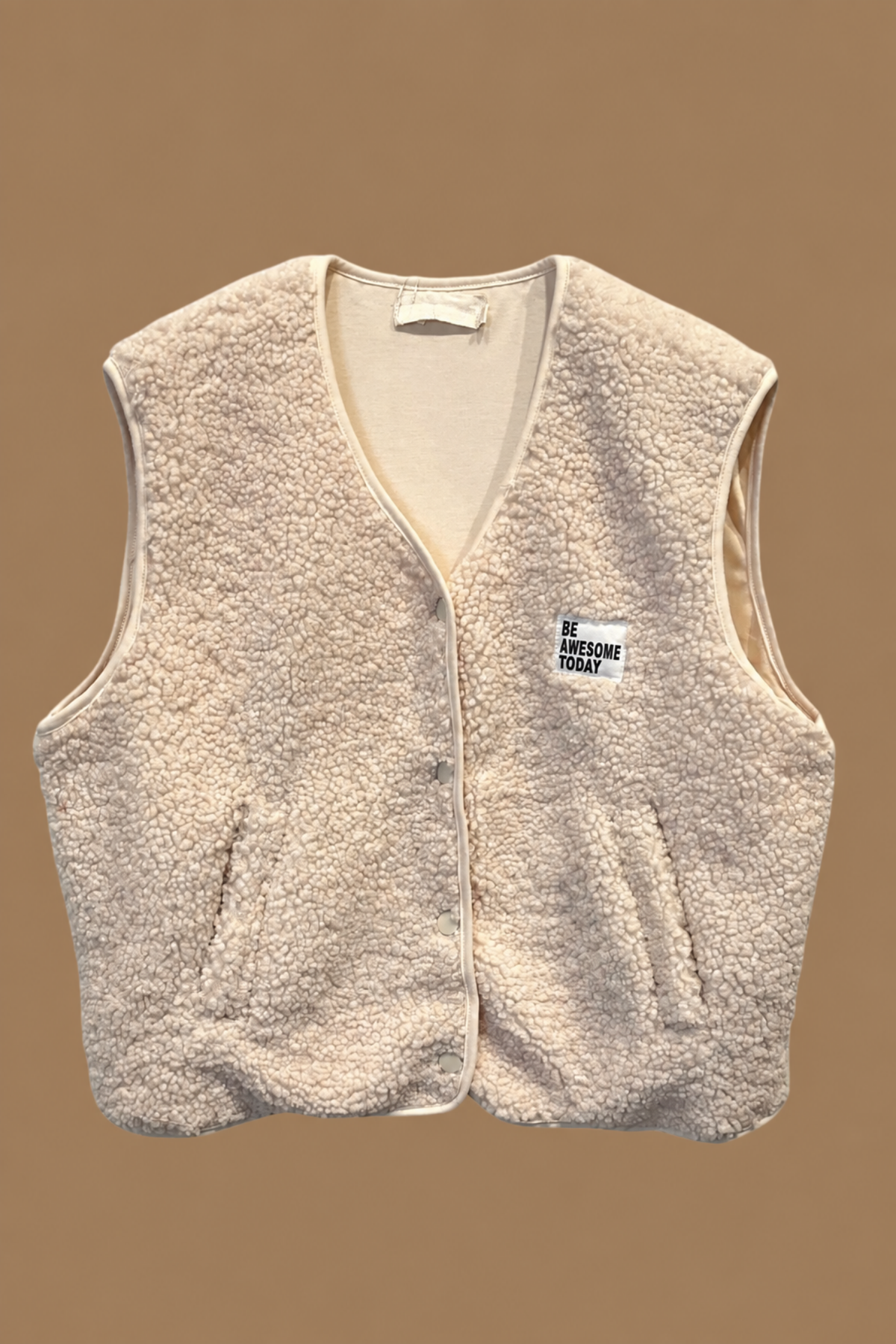 Le gilet teddy Billie - Écru 🤍