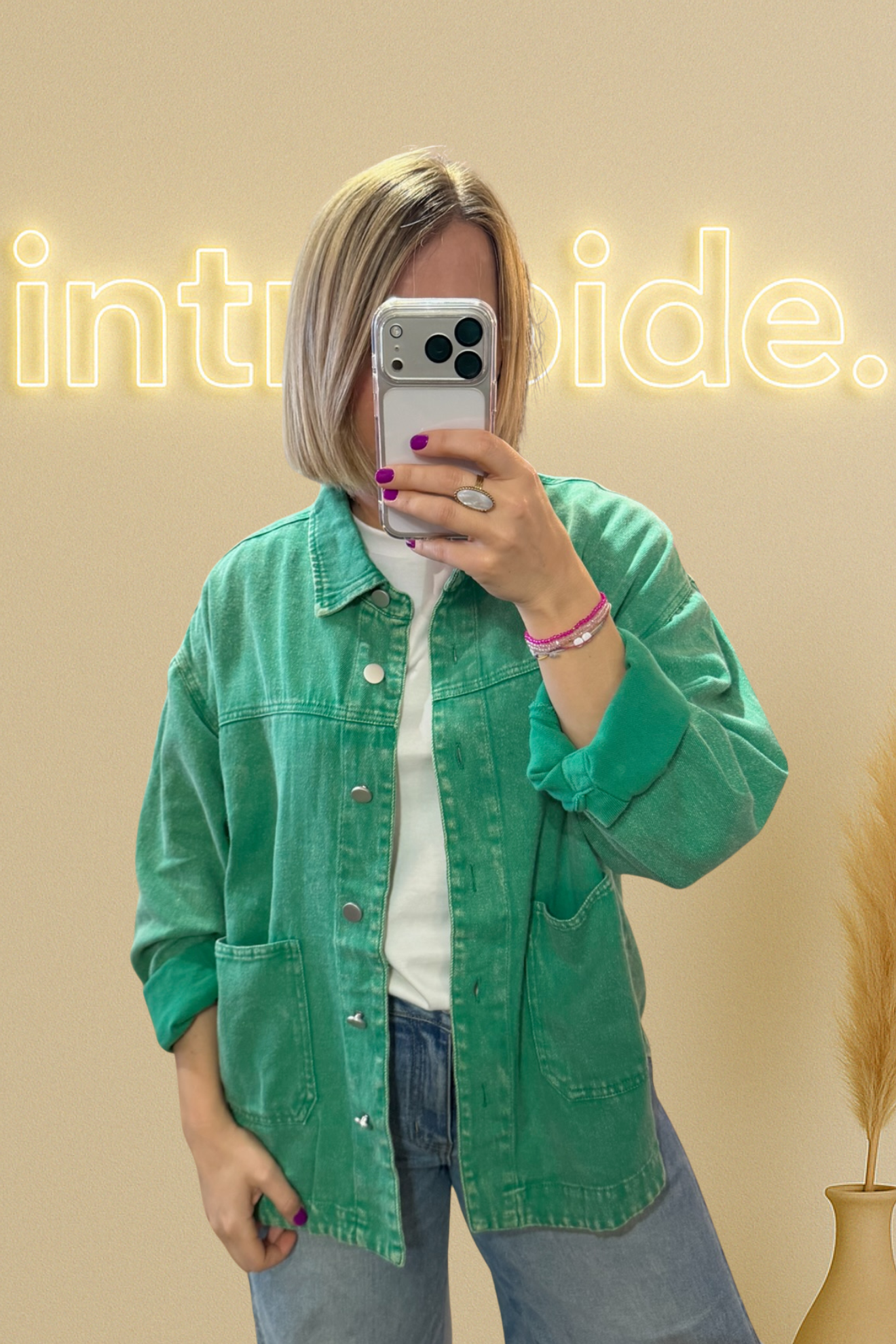 🌿 Veste/chemise - vert