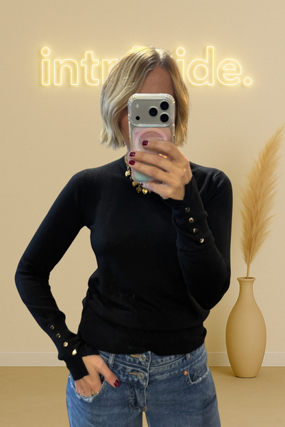 Le pull Élise – noir 🖤