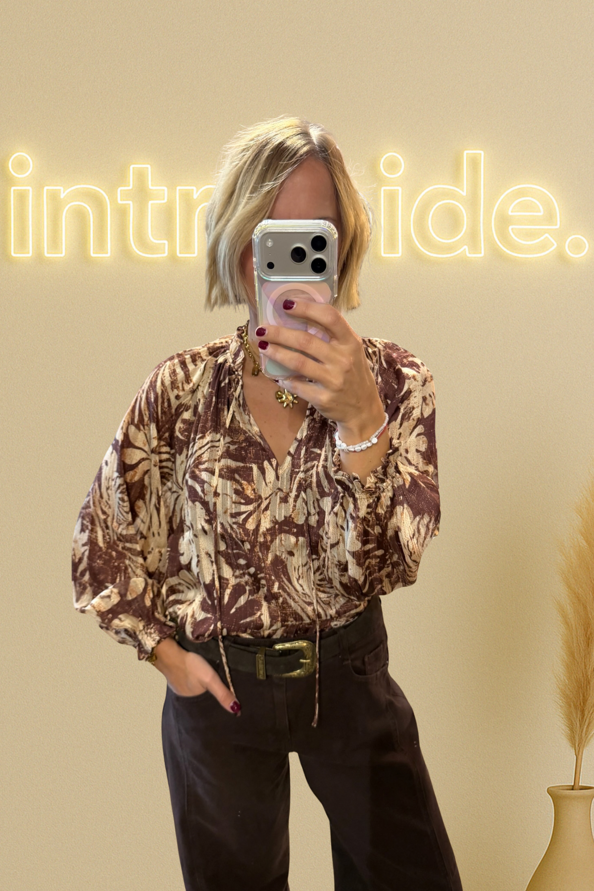 La blouse Sienna – chocolat 🤎