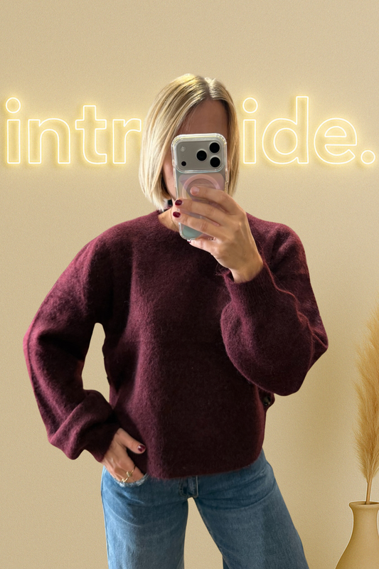 Le Pull Lou – prune 🍇