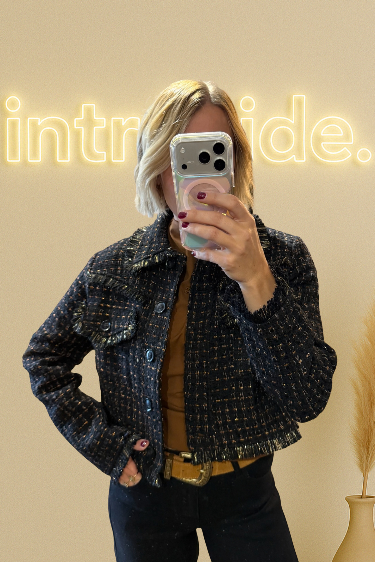 La veste tweed - bronze ✨