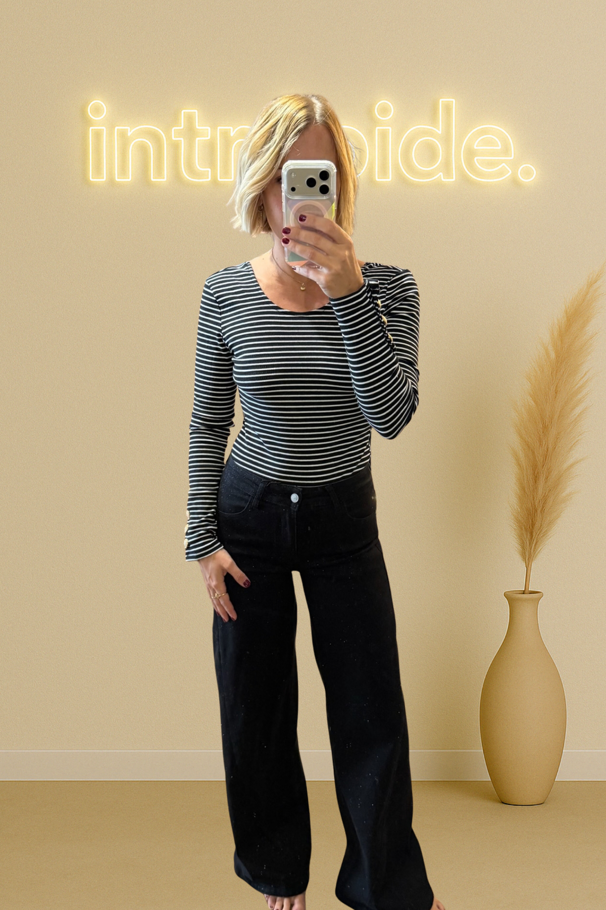 Le body Marinière Dos Nu - noir et blanc 🖤🤍