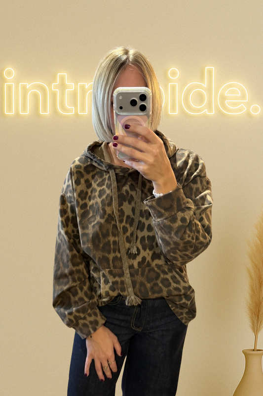 Le sweat léo Léonie - Camel 🐆✨