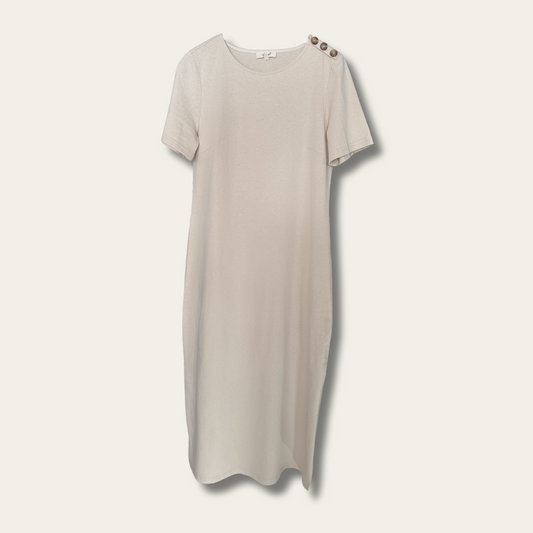 Robe droite beige