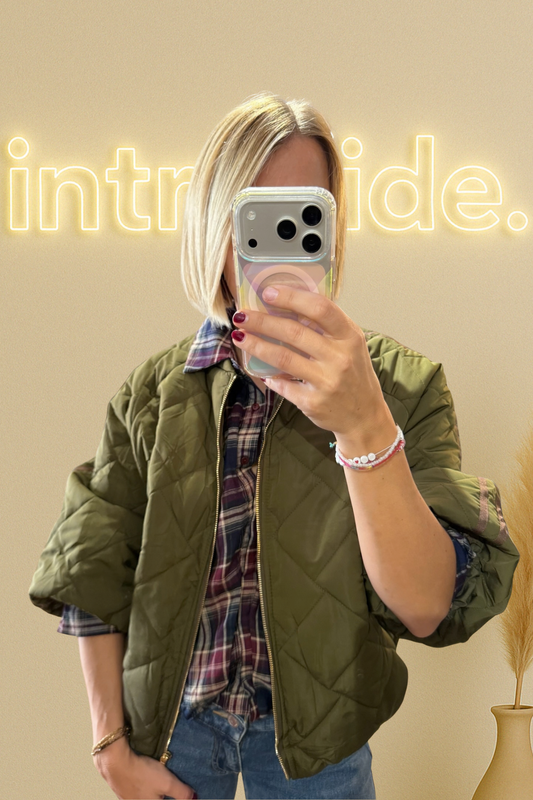 La Veste matelassée Line – Kaki 🫒