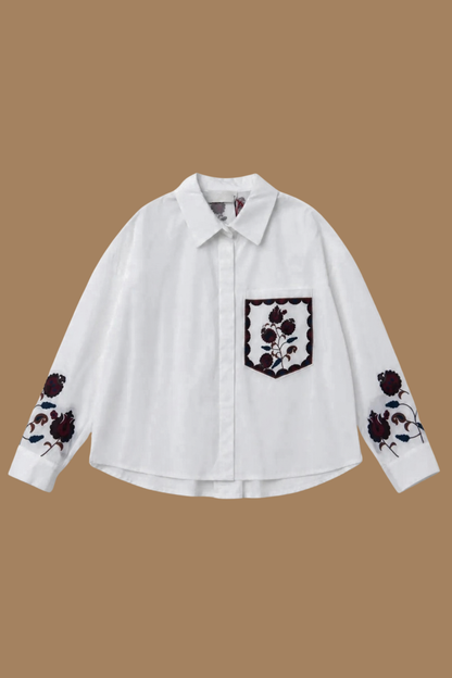 La chemise Soléna - Blanche 🤍🍂