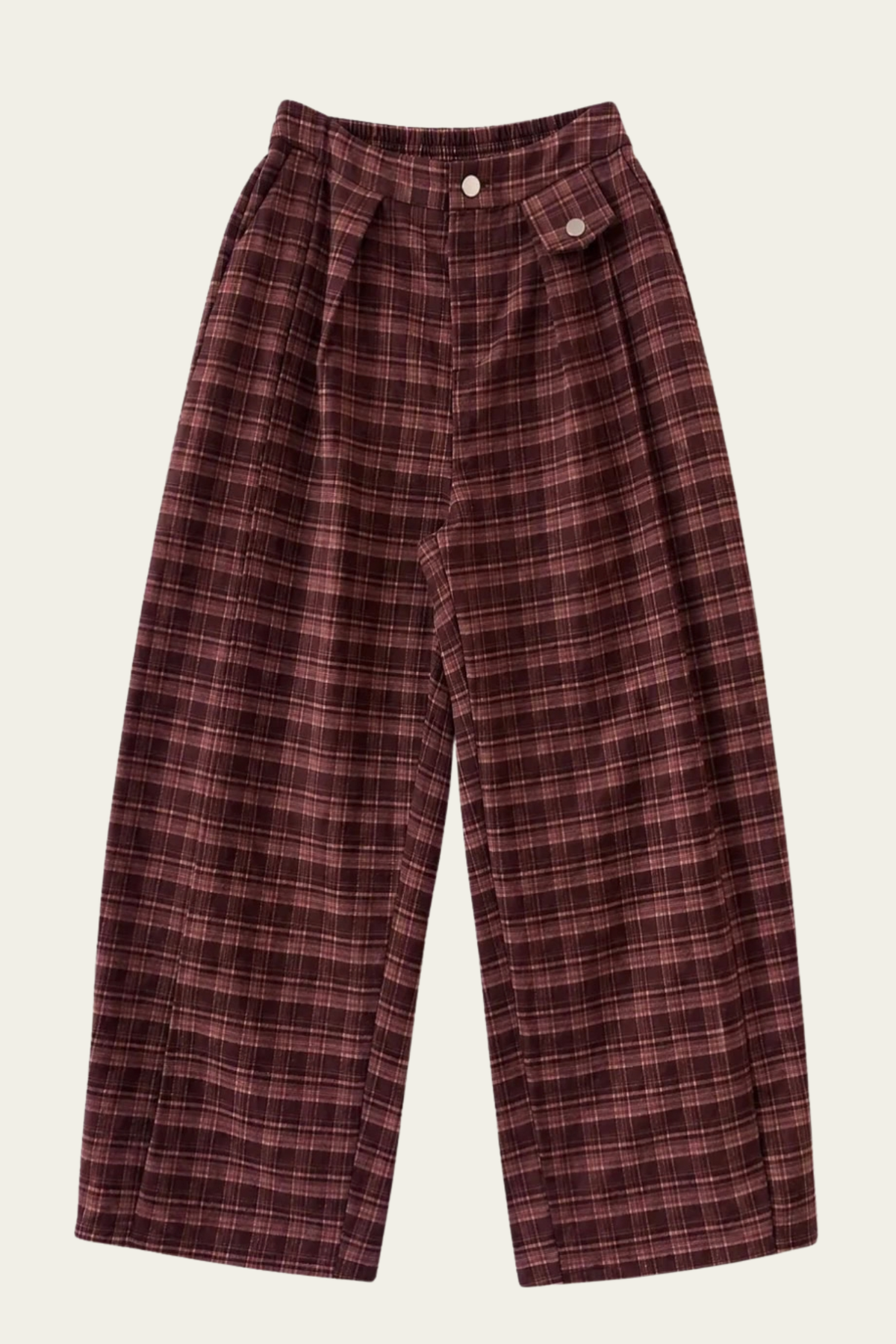 Le pantalon Marlowe - Carreaux bordeaux 🍇