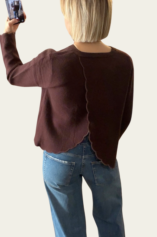 Le Pull Alma – Chocolat 🤎
