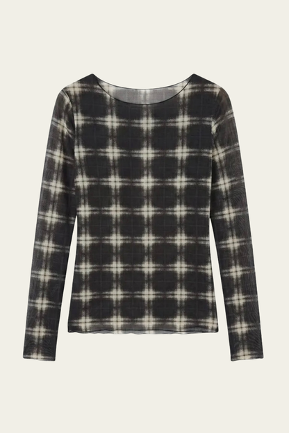 Le sous-pull tartan Cachemire - noir 🖤