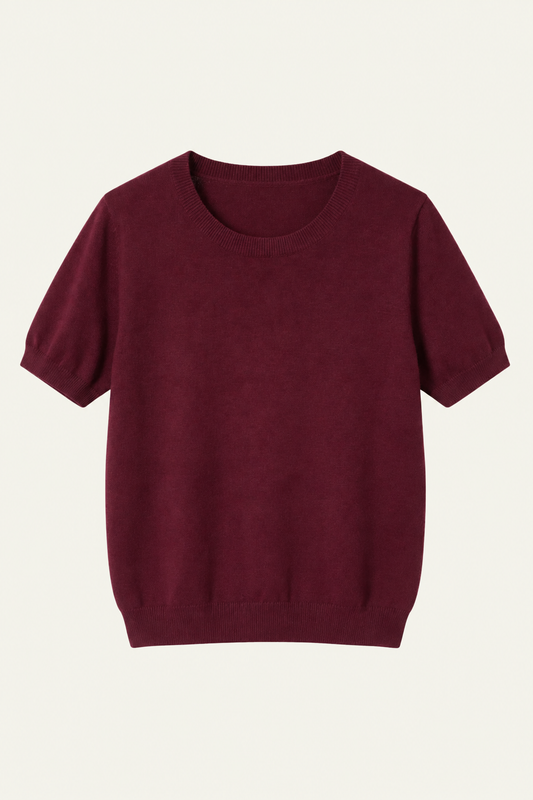 Le pull Essentiel – burgundy ♥️
