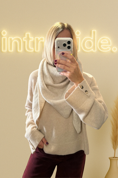 Le foulard Clem - Écru 🤍