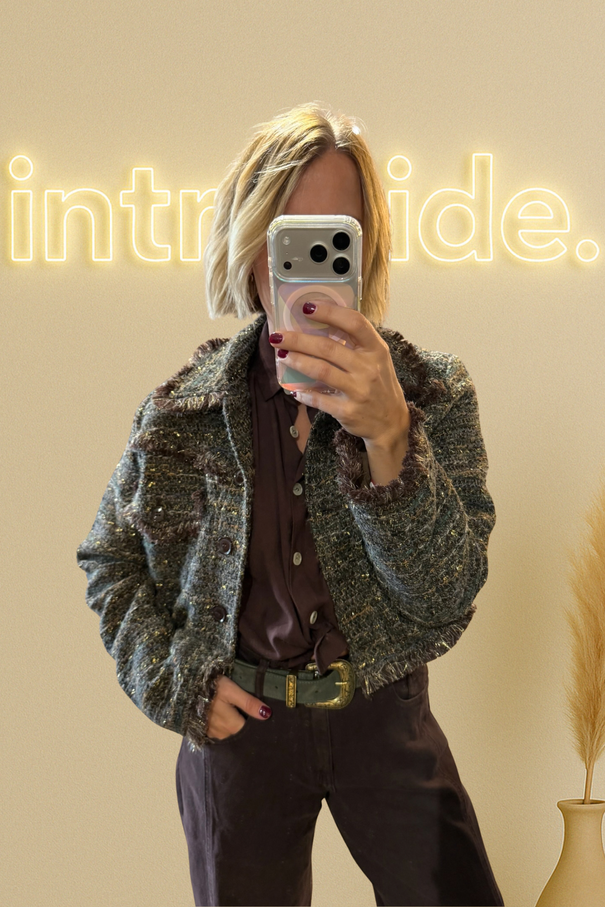 La veste tweed - forêt 🍃